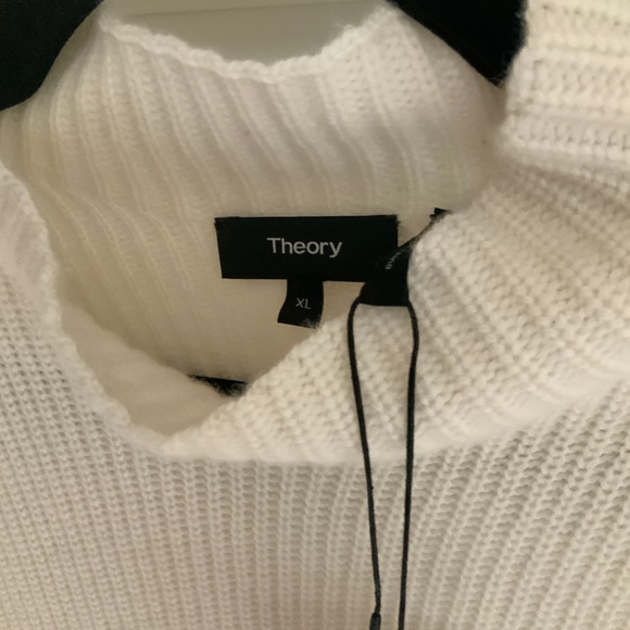 Theory Half Cardi Cashmere Sweater ivory - Picture 2 of 4